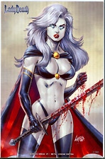 Lady Death Demonic Omens #1 Liefeld Metal Legend Edition Coffin Comics Ltd /90 picture