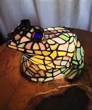 Vintage Meyda Tiffany Colorful Stained Glass Frog #16401 Specialty Lamp  picture
