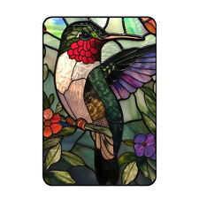 Hummingbird Magnet Faux Stained Glass Art Print Bird Lover Watcher Gift 4