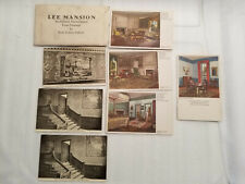 LOT OF 7 ANTIQUE 1910'S LEE MANSION MARBLEHEAD, MA POSTCARDS UNPOSTED picture