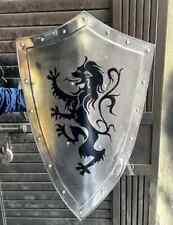 18GA Steel Medieval Armor Shield Knight Templar Shield Replica Halloween Gift picture