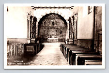 RPPC Interior & Altar Mission Delores San Francisco California CA Postcard picture