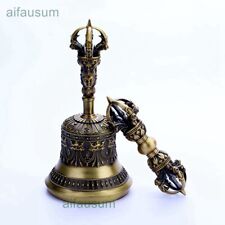 1set 15cm Handbells copper gokorei gokosho Five-pronged vajra and ghanta bell picture