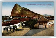 Gibraltar, The Rock From The Linea Bull Ring, Vintage Postcard picture