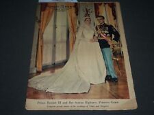 1956 MAY 20 COLORATO MAGAZINE SECTION - GRACE KELLY WEDDING - TRUMAN - NP 2419 picture