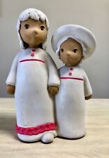 Elaine Carlock Sculpted Clay Sisters Statue Limited Edition Retired 1970 picture