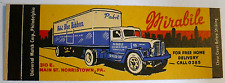 1940'S-50'S MIRABILE PABST BLUE RIBBON BEER NORRISTOWN MATCHCOVER FLAT 20 STRIKE picture