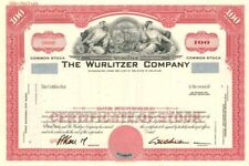 Wurlitzer Co. - Stock Certificate - Specimen Stocks & Bonds picture