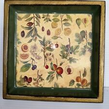 Vintage  TIRINNANZI Tree Fruits Firenze Florence ITALY Serving TRINKET TRAY 7” picture
