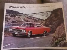 1966 Chevrolet Chevelle color sales brochure A23 picture