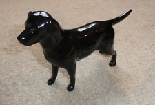Vintage Beswick England Black Glazed Lab Dog Figurine 5 1/2