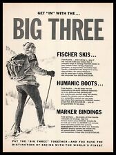 1968 Fischer Skis Humanic Boots Marker Binding Ski 