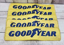 Vintage 1970's Goodyear Tire and Rubber Co Embroidered Yellow Patch Good Year picture