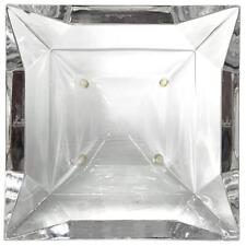 BVLGARI Rosenthal collaboration authentic crystal glass logo ashtray square used picture
