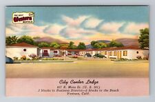 Ventura CA-California, City Center Lodge, Advertising, Vintage Souvenir Postcard picture