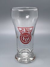 Arrow 77 Beer Sham Glass / Vtg Tavern Barware Advertising / Man Cave Bar Decor picture