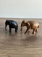 Vintage Miniature Wood Elephant Lot  picture