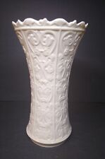 lenox flared embossed textured ivory white vase made in usa picture