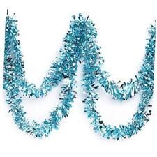 Anderson's Two-Color Metallic Tinsel Twist Garland, Light Light Blue/Silver picture
