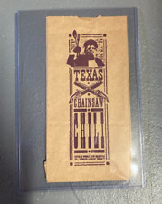 TEXAS CHAINSAW MASSACRE PAPER CHILI BAG 1986 PROMO BAG GIVEN TO MOVIE-GOERS picture