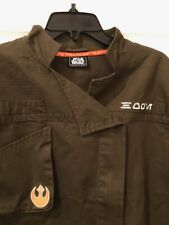 Disney Star Wars Galaxy’s Edge Resistance Logo Jacket Black Spire Outpost Sz XL picture