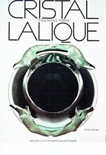 ADVERTISING 017 1973 Lalique Crystal Ashtray Bamako picture