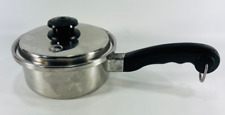 SaladMaster TP304S 1qt. 7” Sauce Pan Stainless Steel w/Vapo Lid Made in USA picture