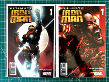 ULTIMATE IRON MAN - COMPLETE -  #1 - 5 + VOL. 2 #1 - 5 - BOTH FOIL COVERS ON #1 picture
