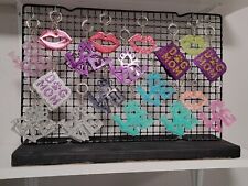 keychains lot for sale various colors and glitter picture