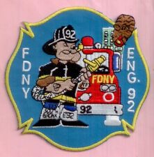 New York City Fire Dept Engine 92 Patch Popeye picture