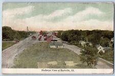 Earlville Illinois IL Postcard Bird's Eye View Of Residence Section 1910 Antique picture