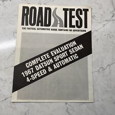 1967 Datsun Sport Sedan Road Test Brochure Nissan RL-411 Excellent Original 67 picture