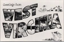 Vintage WEST VIRGINIA Large Letter Postcard Multi-View / RPPC Photo / Unused picture