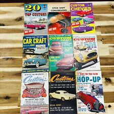 Lot of 9 Vtg 50s 60s Magazines Hot Rod Custom Cars Illustrated Honk Car Craft picture