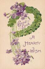 Good Luck A Hearty Wish Postcard picture
