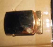 Military Belt Buckle US Gold Plated 1-5/16