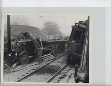 1934 SAN GABRIEL CA TRAIN WRECK PHOTO VINTAGE ORIGINAL 7X9 picture