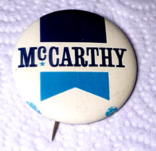 Eugene McCarthy 1968 presidential campaign political button/pin picture
