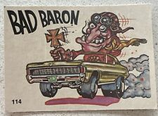 1970 Donruss Oddest Odd Rods Trading Card #114 - Bad Baron picture