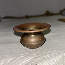 Vintage Brass Miniature Sized Spittoon /Cuspidor 1.5” Tall picture