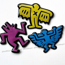 Lot of 3 Vintage Keith Haring Pop Shop 1980's Puffy Magnet picture
