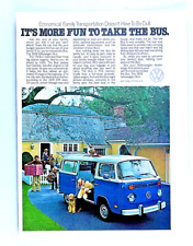 1978 Volkswagen Bus Vintage More Fun 1 Page Version Original Print Ad picture