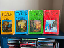Lord of the Rings JRR Tolkien Box Set 1987 Ballantine 4 Paperback Books RARE VTG picture