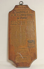 VINTAGE Plaque SMU Navy Game in Dallas DALLAS MORNING NEWS August 23 1929 picture