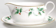 Mikasa Ribbon Holly Gravy Boat & Underplate 390999 picture
