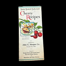 Cherry Recipe Pamphlet John C Morgan Co Traverse City Michigan 1930s-40s Atwater picture