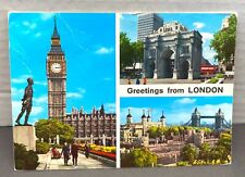 Greetings From Tower of London Souvenir Posted Postcard UK picture