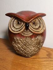 Spotted Owl Art Pottery Figurine picture