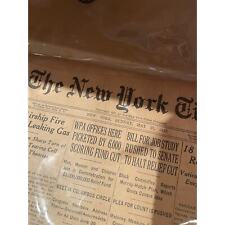 Rare Historical Vintage The New York Times Newspaper Dated 05/23/1937 COA Incld picture