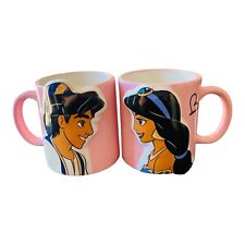 Disney Kiss Mug Pair Aladdin And Jasmine A Kiss Takes Care Of Anything Rare picture